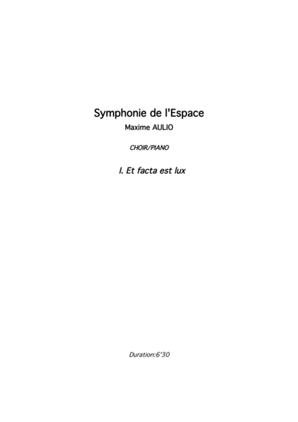 Symphonie de l Espace (Symphony of Space) - CHOIR parts (complete symphony)
