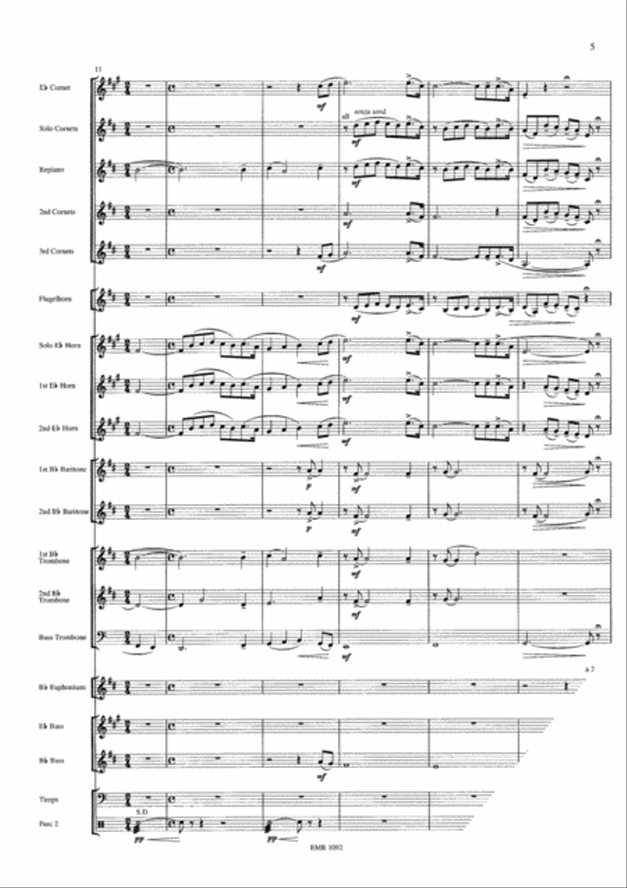 Nessun Dorma Brass Band scores gallery preview page 6