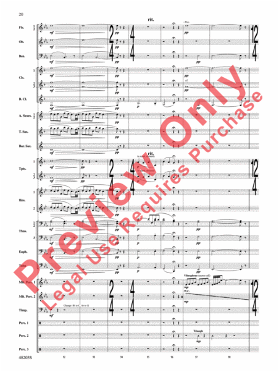The Summoning The Summoning Concert Band scores gallery preview page 21