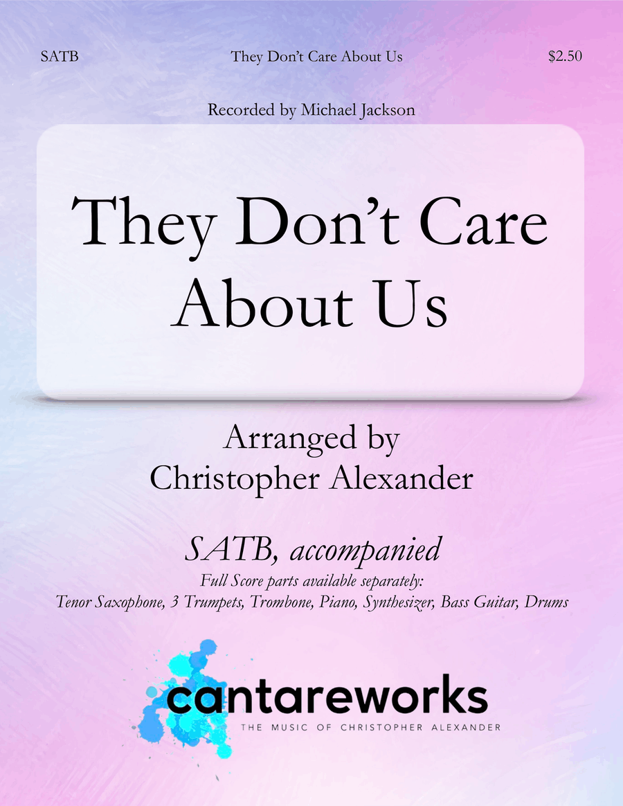 They Don't Care About Us 4-Part scores gallery preview page 1