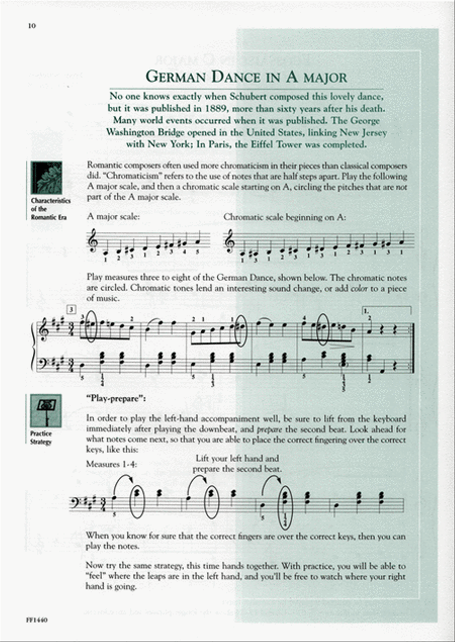 Succeeding with the Masters, Romantic Era, Volume One Piano Method scores gallery preview page 3