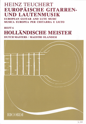 Book cover for Europäische Gitarren- und Lautenmusik
