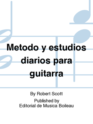 Metodo y estudios diarios para guitarra