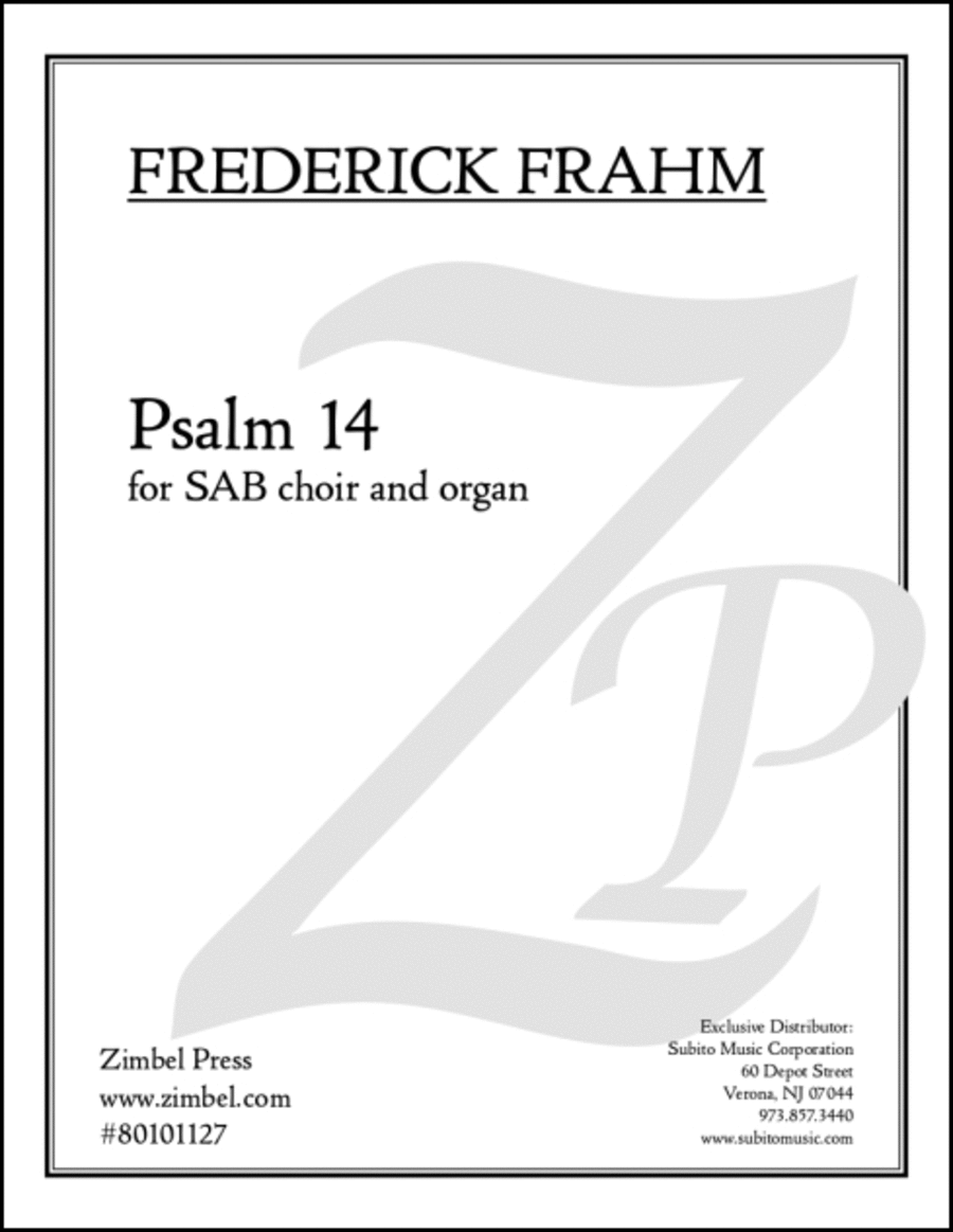 Psalm 14 3-Part scores gallery preview page 1
