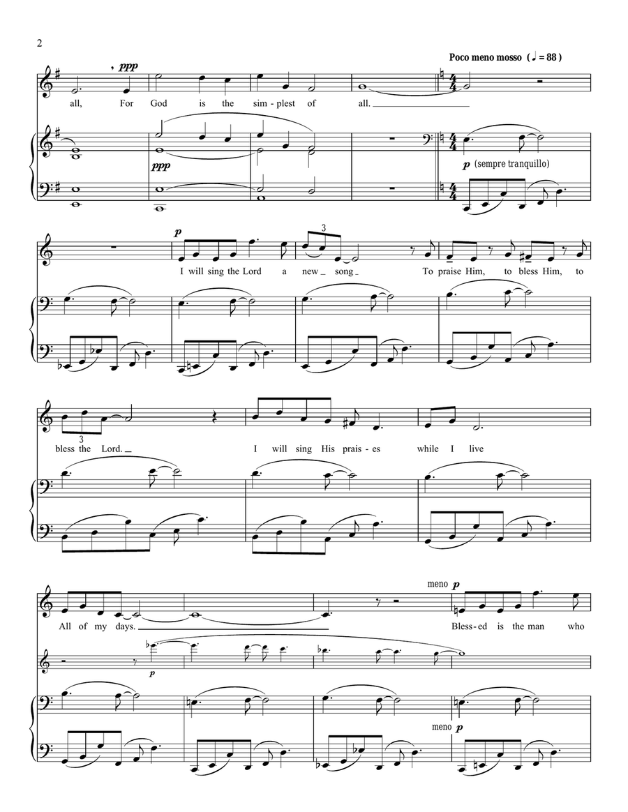 A Simple Song Piano, Vocal scores gallery preview page 2