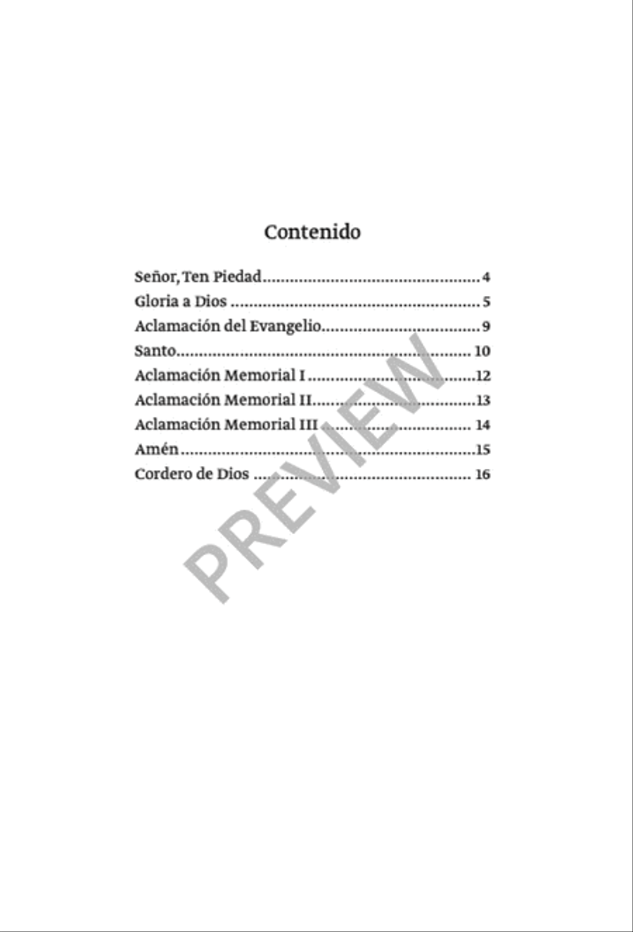 Misa al Sagrado Corazón de Jesús Unison Choir scores gallery preview page 5
