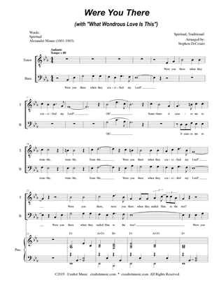 Were You There (with "What Wondrous Love Is This") (Duet for Tenor & Bass Solo)
