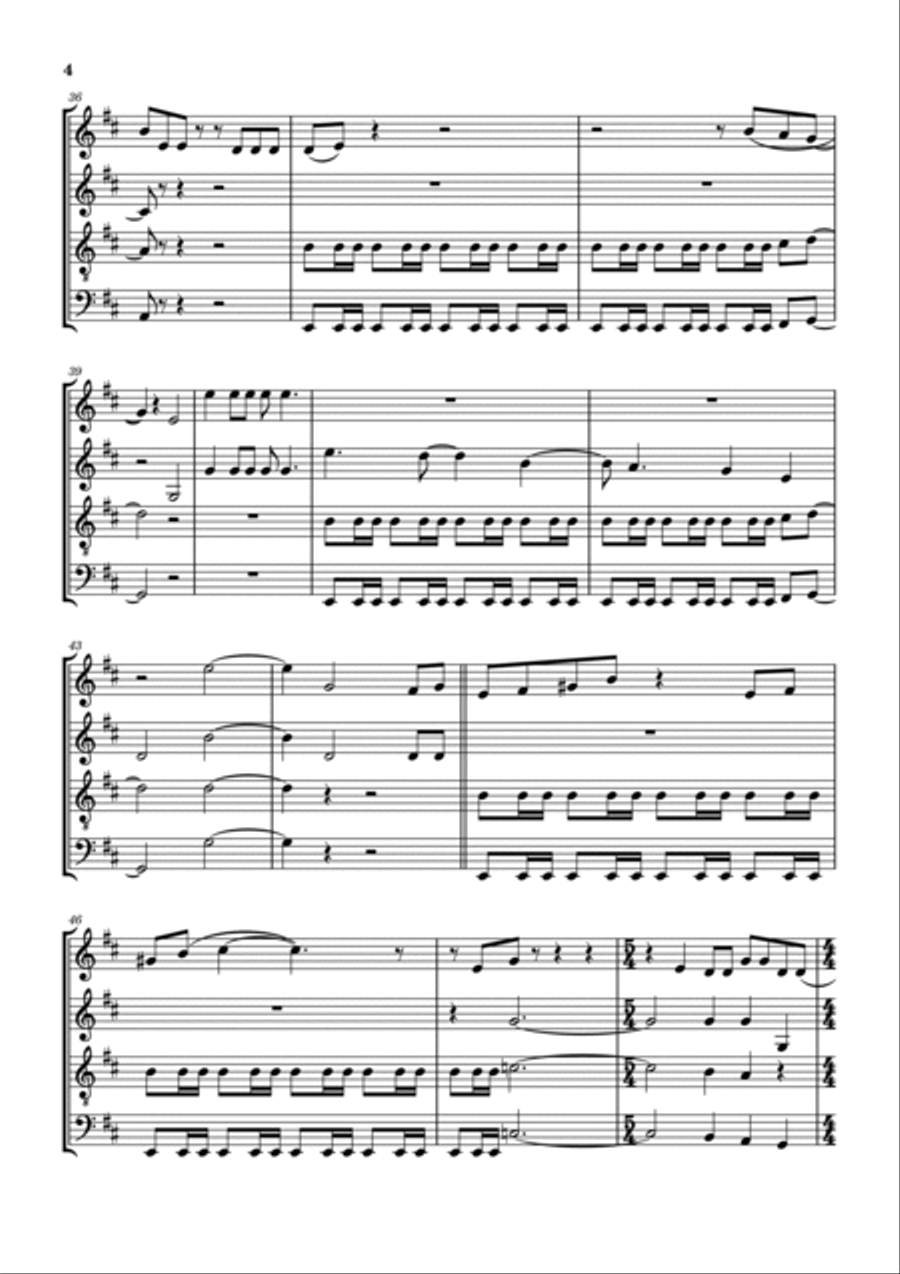 Barracuda Barracuda Saxophone Quartet scores gallery preview page 5