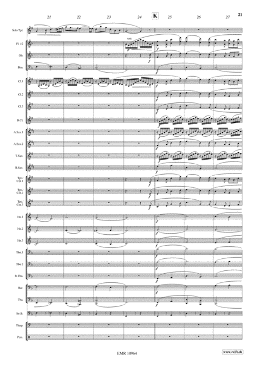 Japanese Folksongs Concert Band scores gallery preview page 13