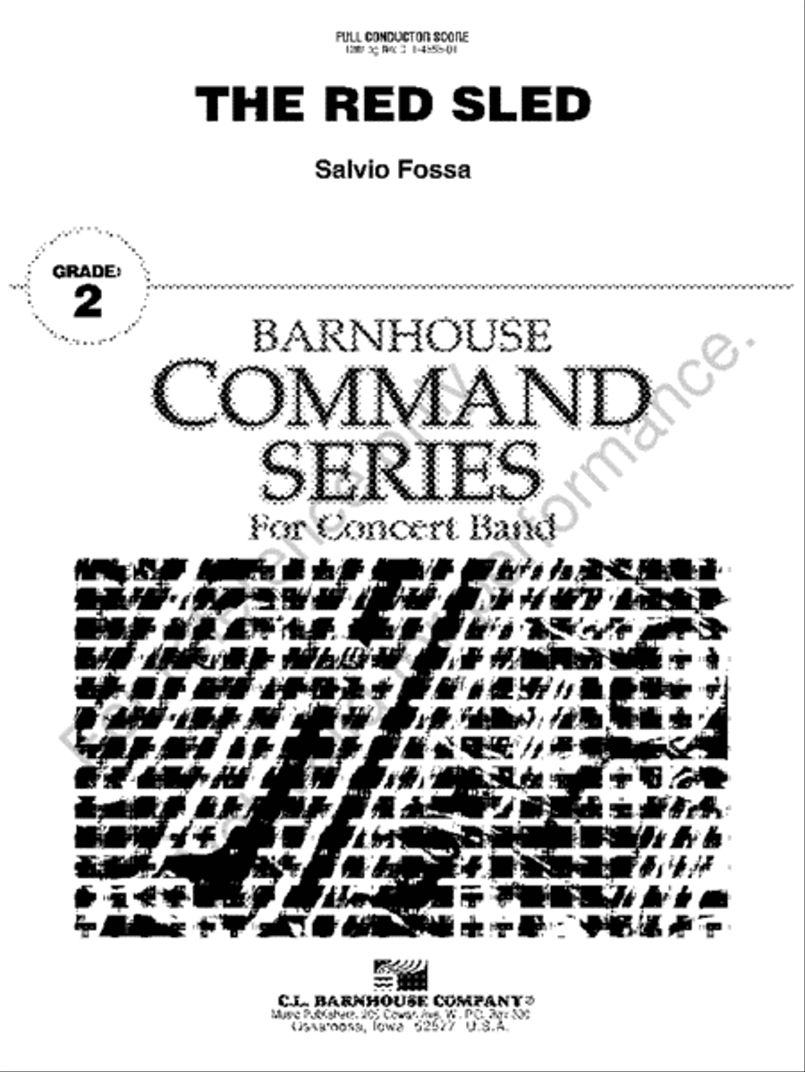 The Red Sled Concert Band scores gallery preview page 2