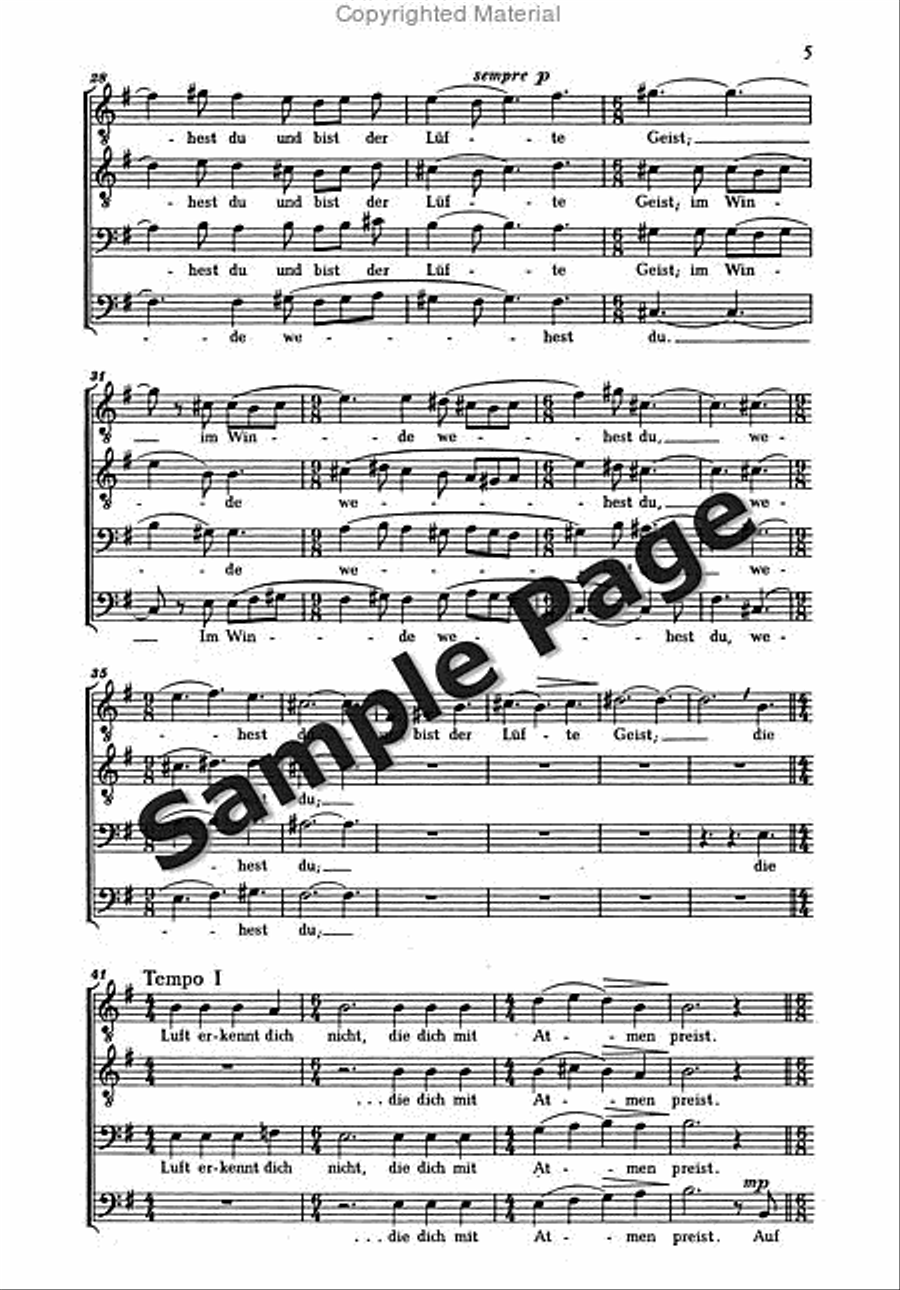 Weber B Auf Erden Gehest Du TTBB scores gallery preview page 4