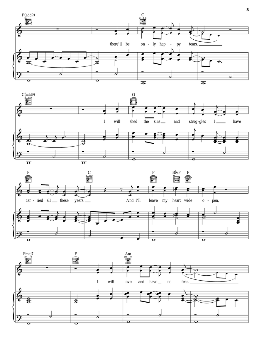When I Get Where I'm Goin' Piano, Vocal, Guitar scores gallery preview page 3