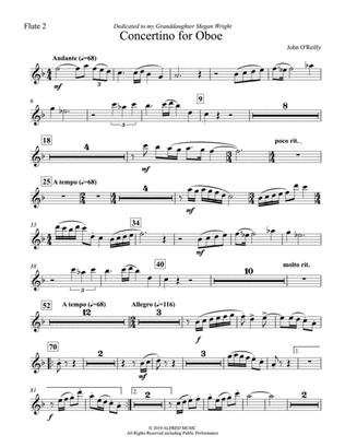 Concertino for Oboe: 2nd Flute