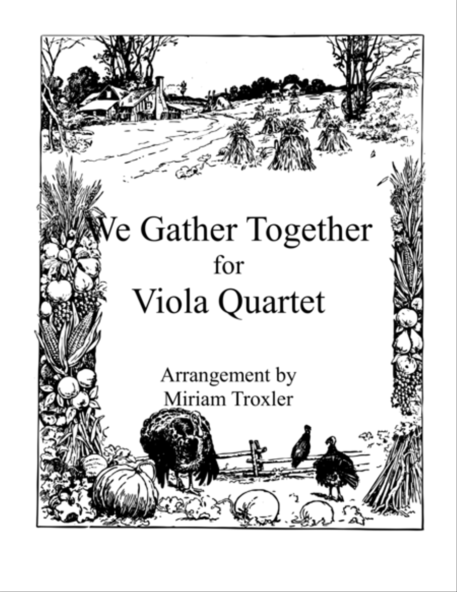 We Gather Together Viola scores gallery preview page 1