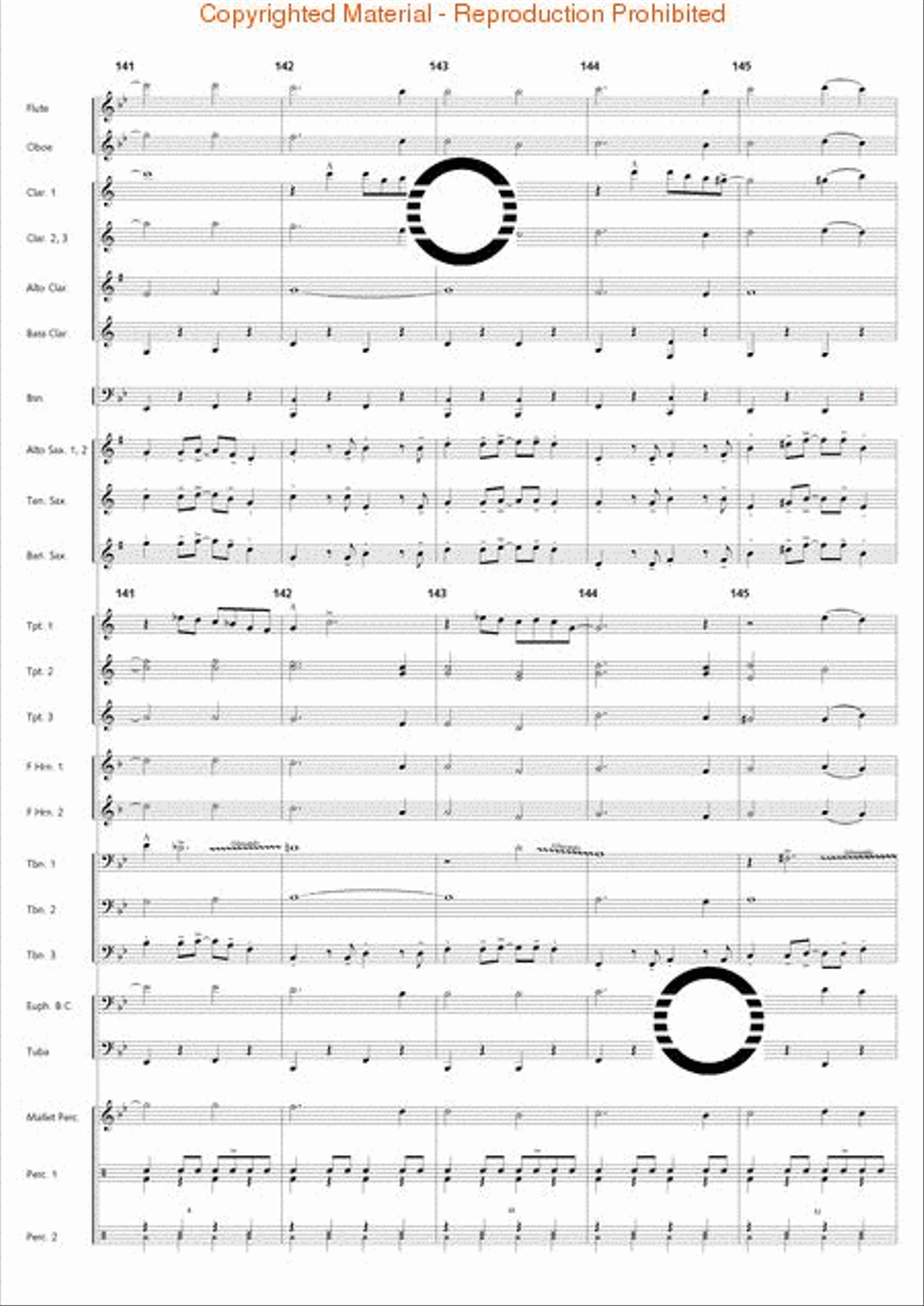 Holiday Jambalaya Concert Band scores gallery preview page 30