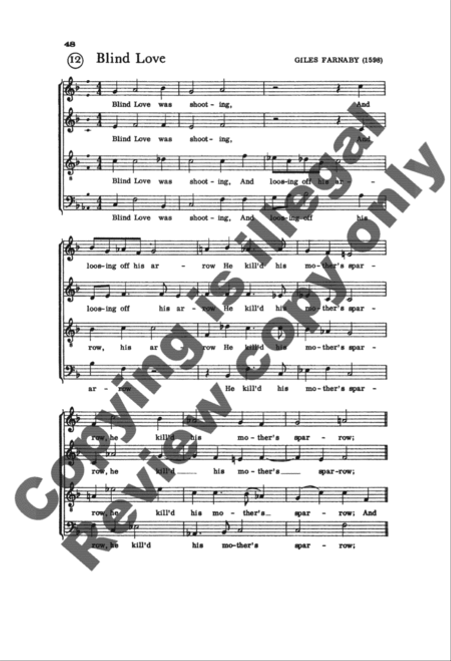 Invitation to Madrigals, Book 5 4-Part scores gallery preview page 14