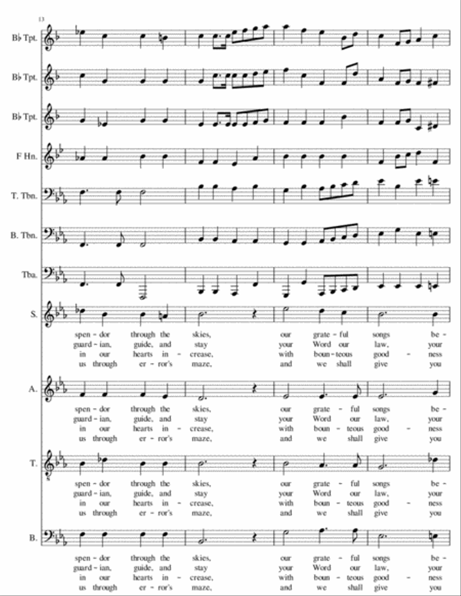 God of The Ages God of The Ages 4-Part scores gallery preview page 5