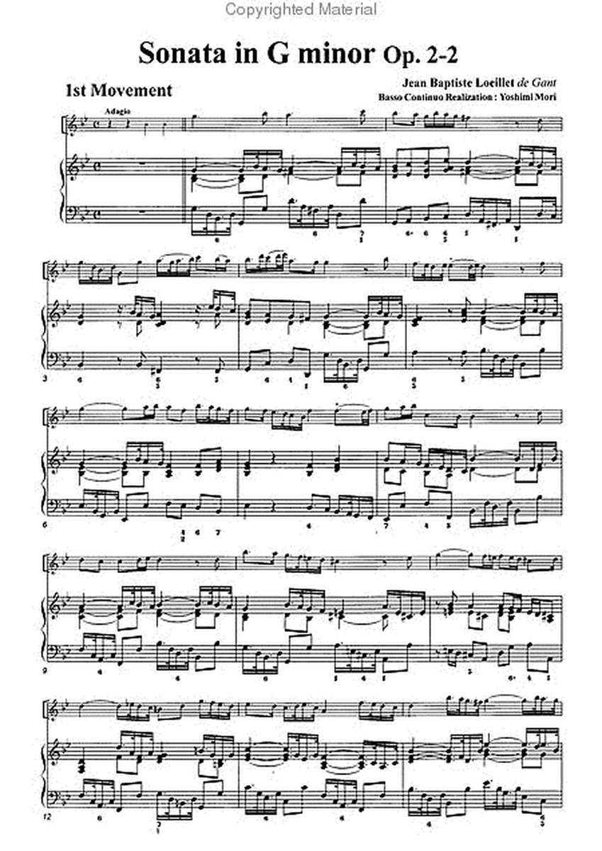 Sonata in G minor, Op. 2-2