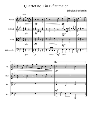 Quartet no.1 in B-flat Major: Preludio