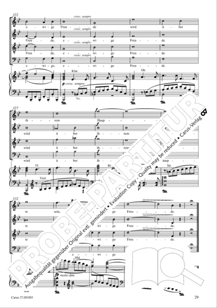 Ein Deutsches Requiem (German Requiem) 4-Part scores gallery preview page 32