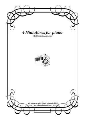 Dimitris Anousis - 4 Miniatures for piano