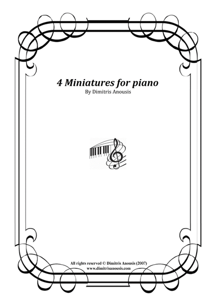 Dimitris Anousis - 4 Miniatures for piano image number null