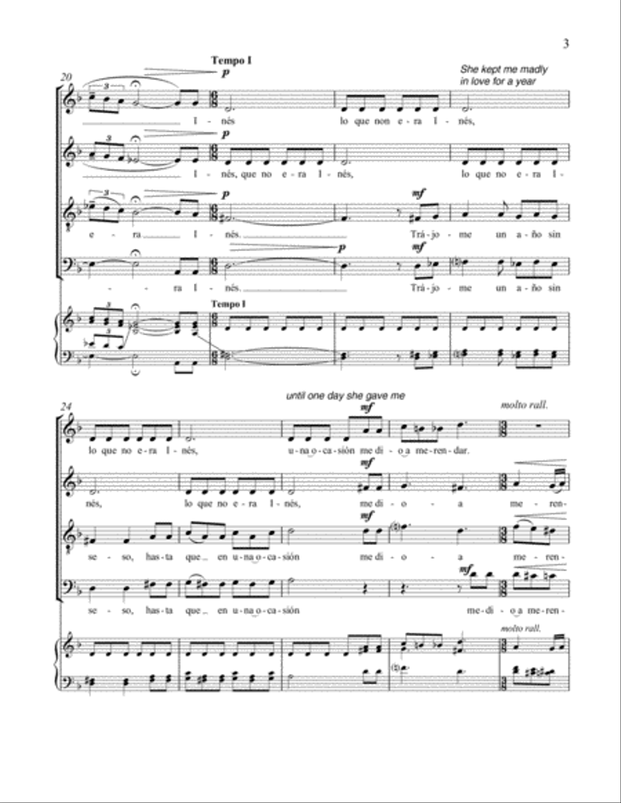 Y berenjenas con queso (And Eggplant with Cheese) 4-Part scores gallery preview page 4