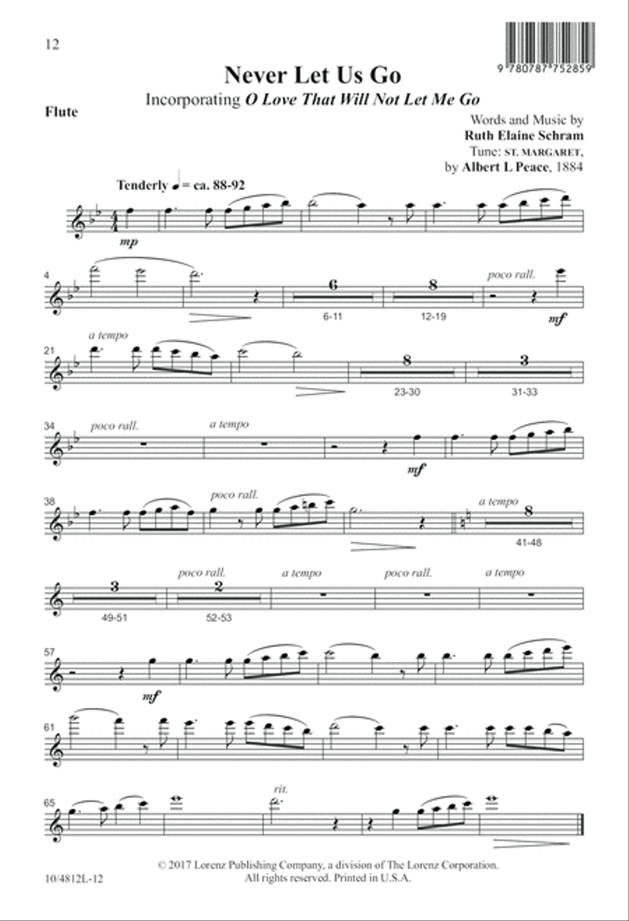 Never Let Us Go 2-Part scores gallery preview page 12