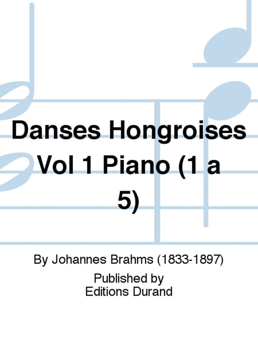 Danses Hongroises Vol 1 Piano (1 a 5)