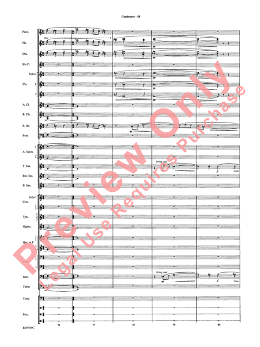 Jericho Concert Band scores gallery preview page 23
