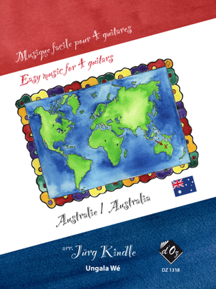 Book cover for Musique facile pour 4 guitares - Australie (Ungala Wé)