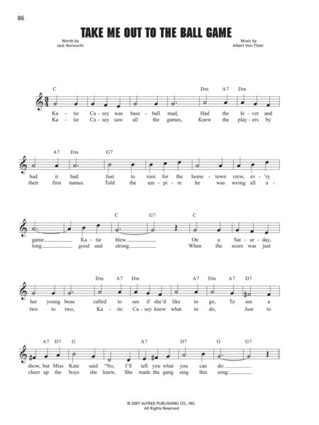 The Baseball Songbook image number null