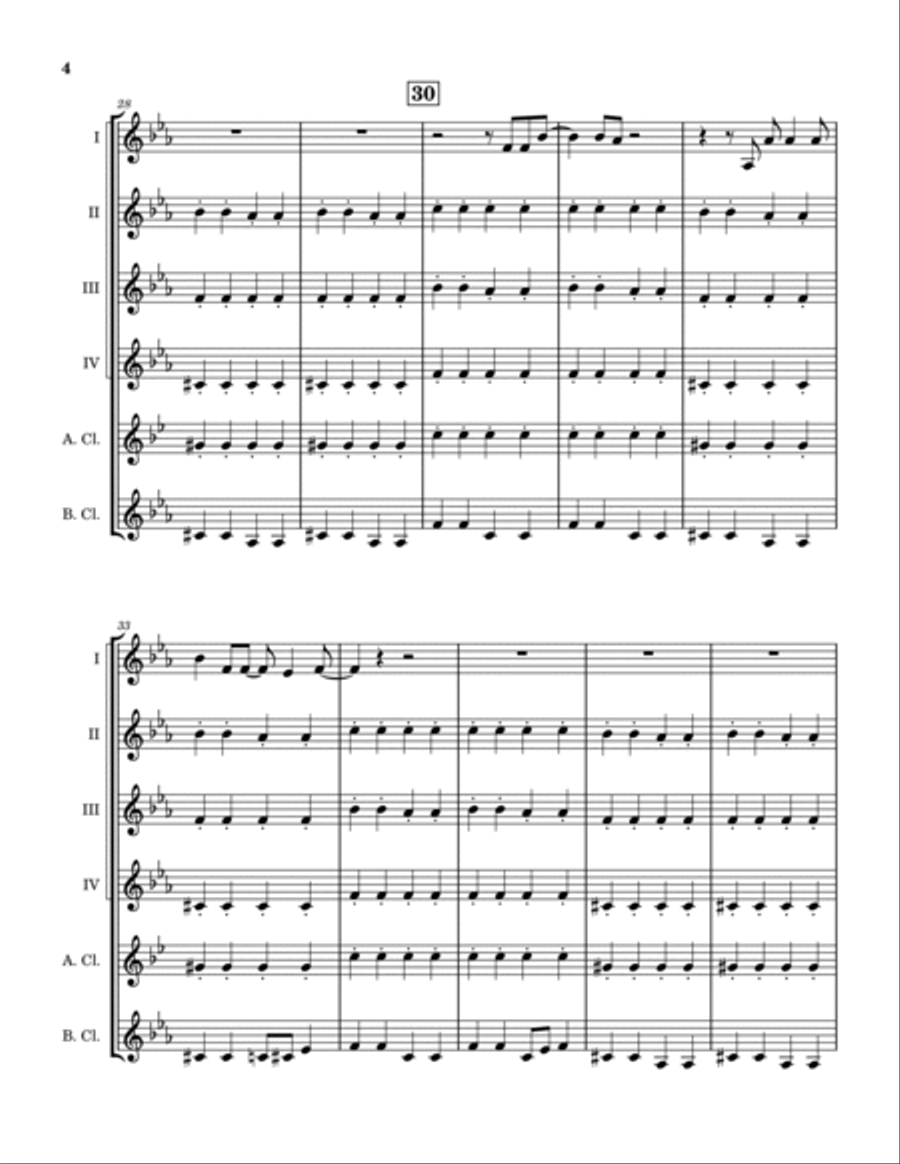 Cold As Ice Clarinet Quintet scores gallery preview page 5