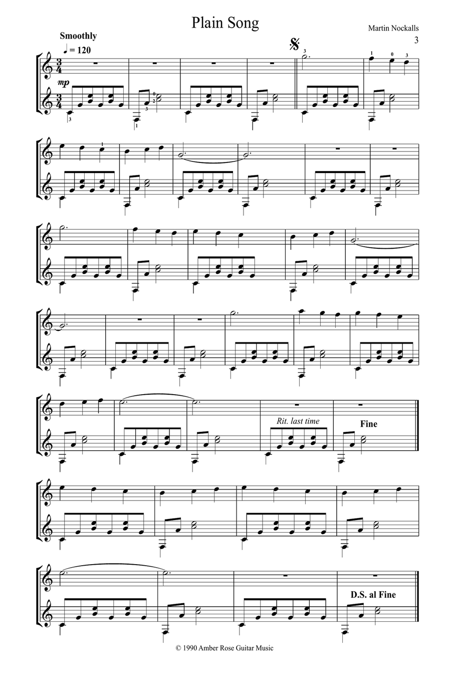 Easy Peasy Guitar Duets Easy Guitar scores gallery preview page 3
