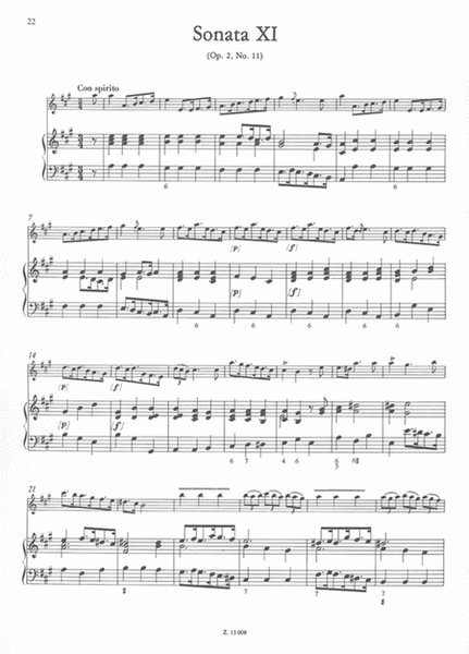 12 Sonate Op. 2, Vol. IV, nos. 10-12