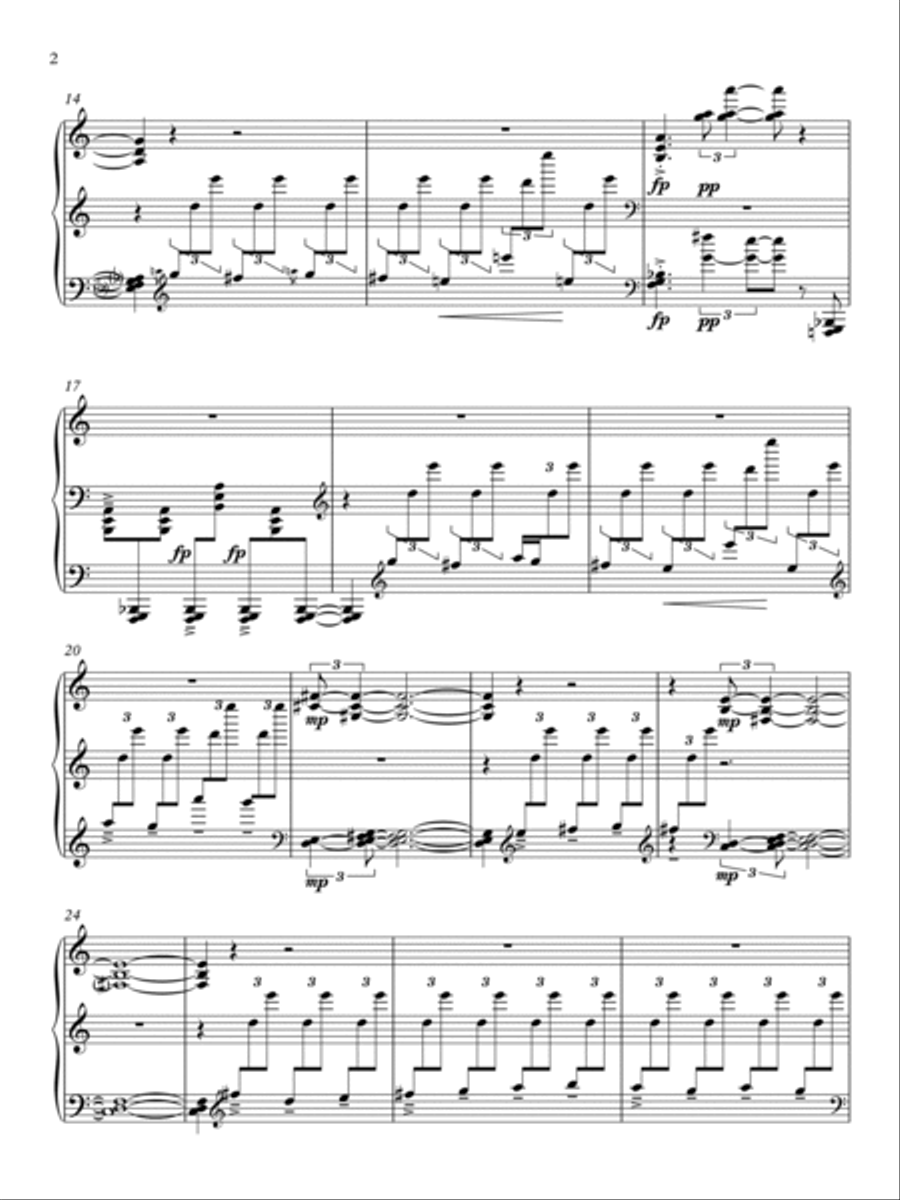 Reliev alpin I Rugoves ( Kosova) Piano Solo scores gallery preview page 2
