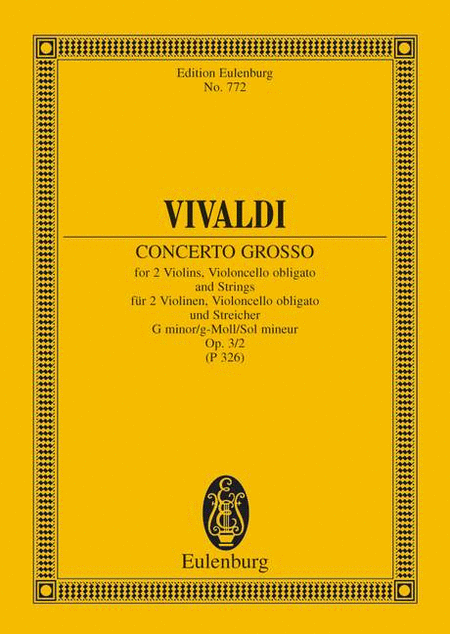 Concerto Grosso in G minor, Op. 3, No. 2 (RV 578/PV 326)