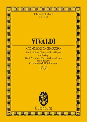 Book cover for Concerto Grosso in G minor, Op. 3, No. 2 (RV 578/PV 326)