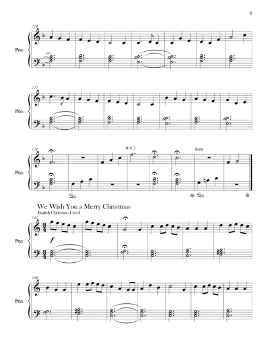 Christmas Medley (Christmas Collection, Easy Piano) Easy Piano scores gallery preview page 5