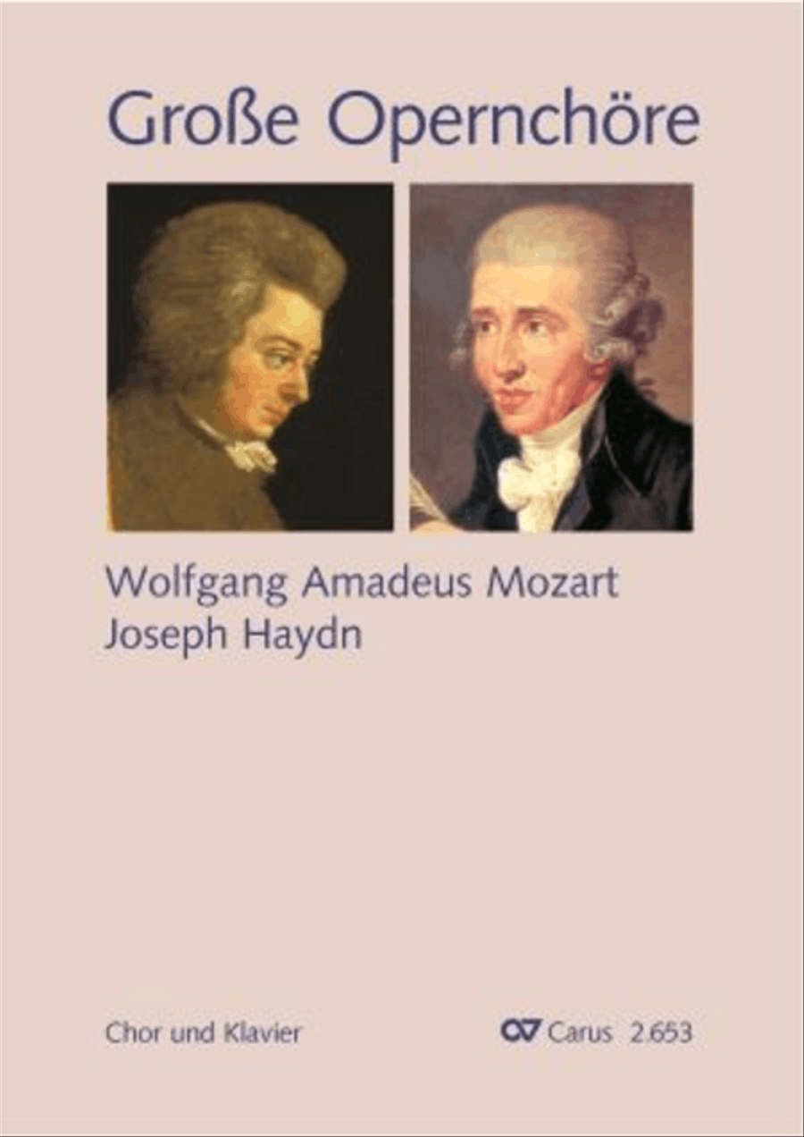 Choral collection Great Opera Choruses - Mozart * Haydn (choir & piano) Choir scores gallery preview page 1