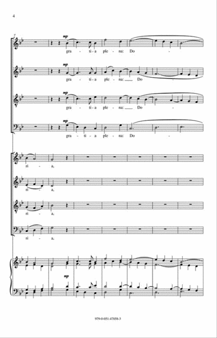 Ave Maria 4-Part scores gallery preview page 3