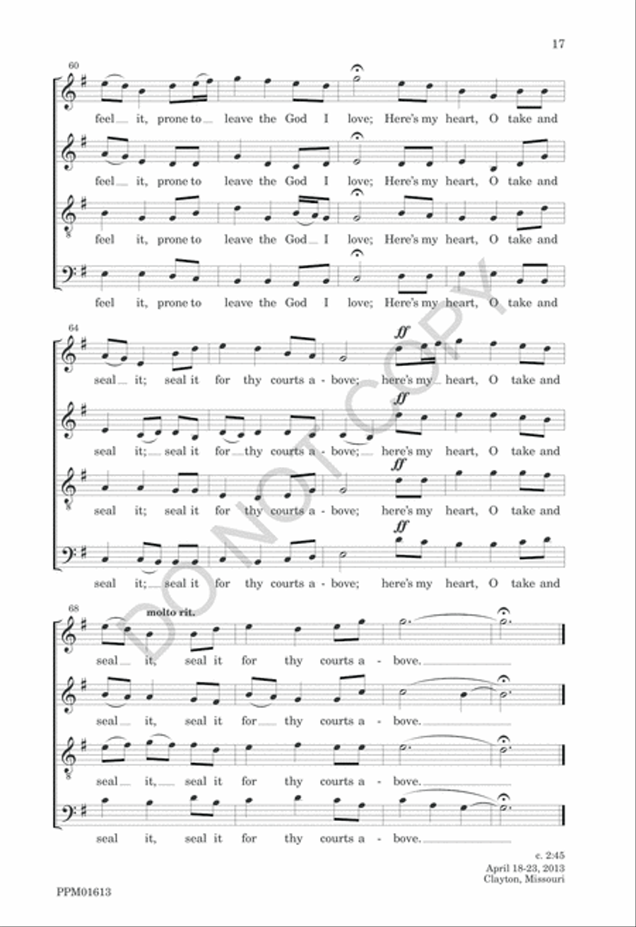 Nine American Folk Hymns 4-Part scores gallery preview page 20