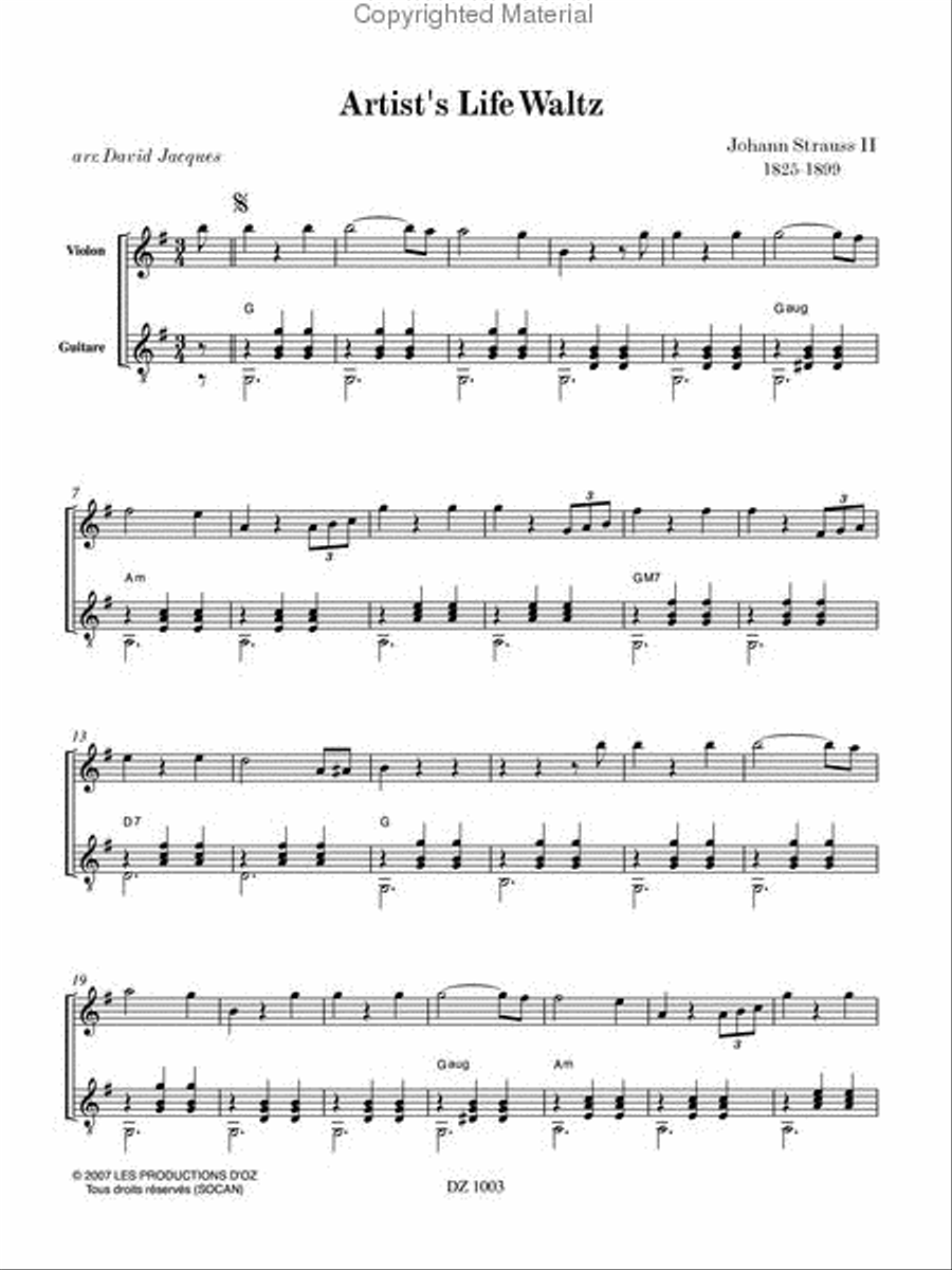 Collection du musicien pigiste, Musique d'ambiance, vol. 1 Violin scores gallery preview page 2