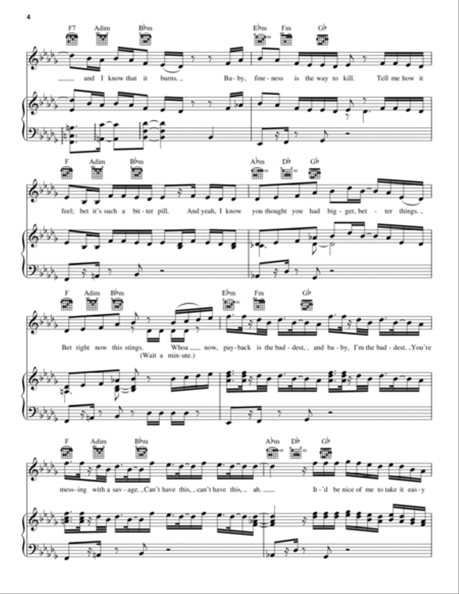 Sorry Not Sorry A Cappella scores gallery preview page 4