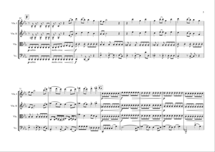 Toxic String Quartet scores gallery preview page 5