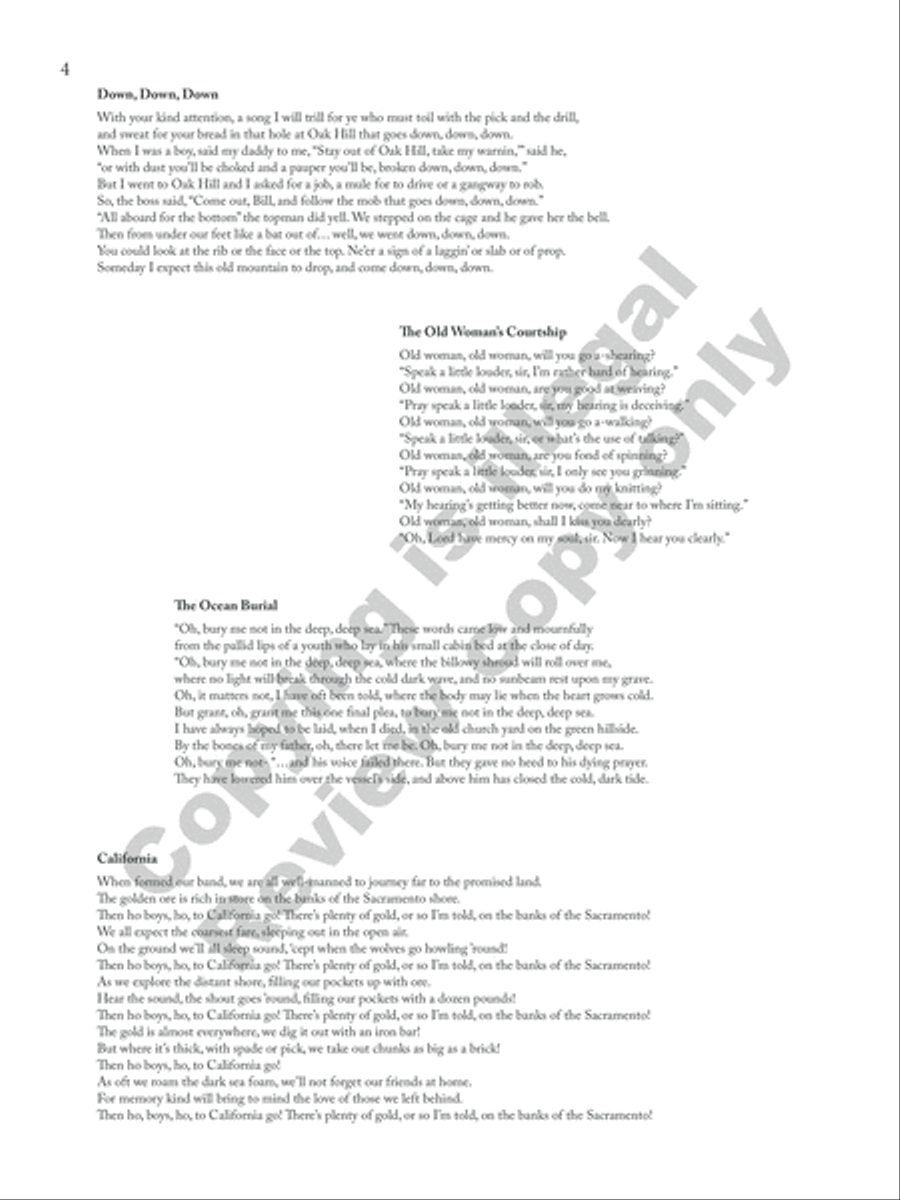 American Folk Set Low Voice scores gallery preview page 6