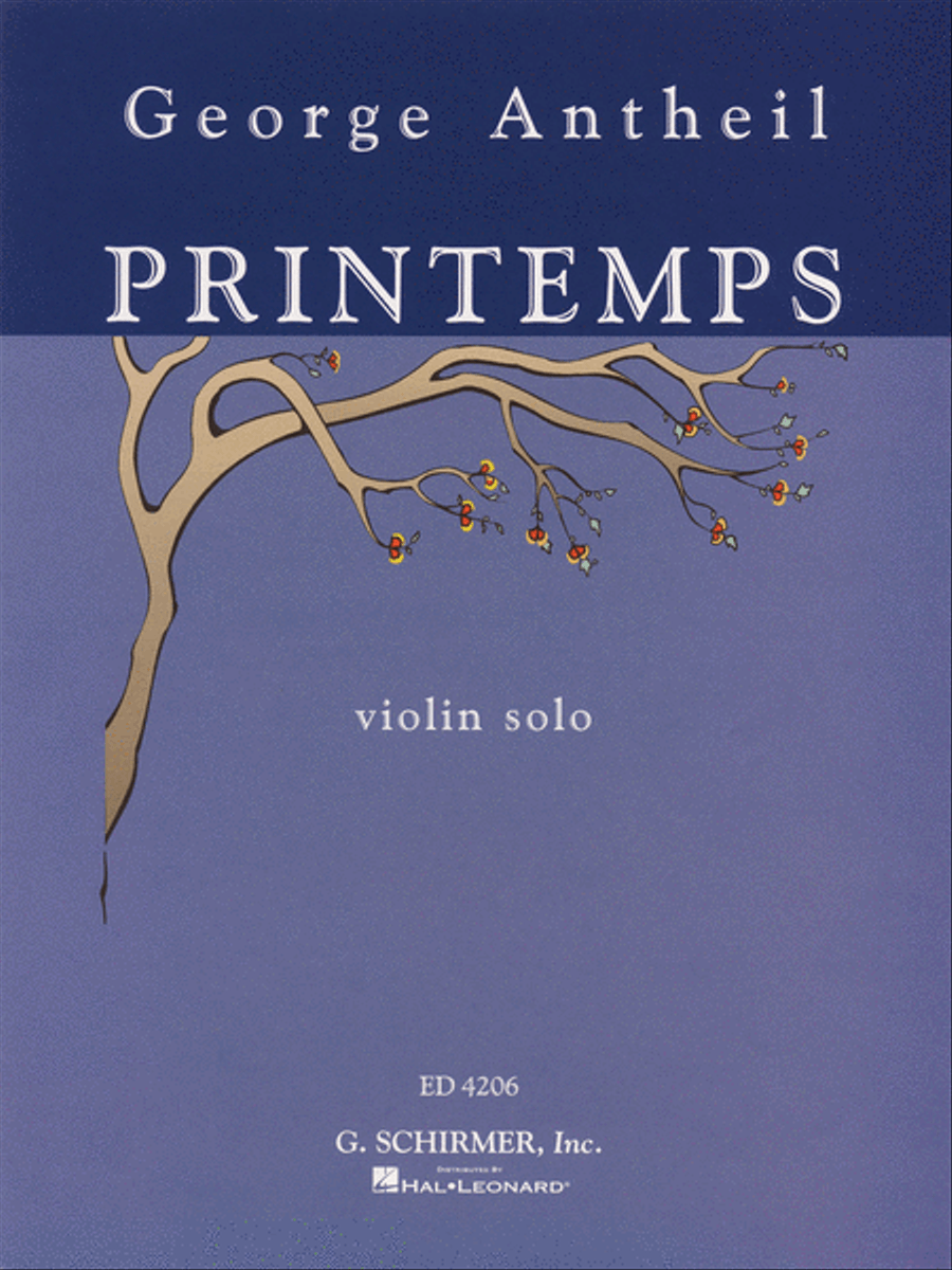 George Antheil - Printemps by George Antheil Violin Solo - Sheet Music
