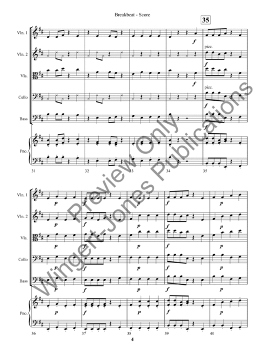 Breakbeat String Orchestra scores gallery preview page 7