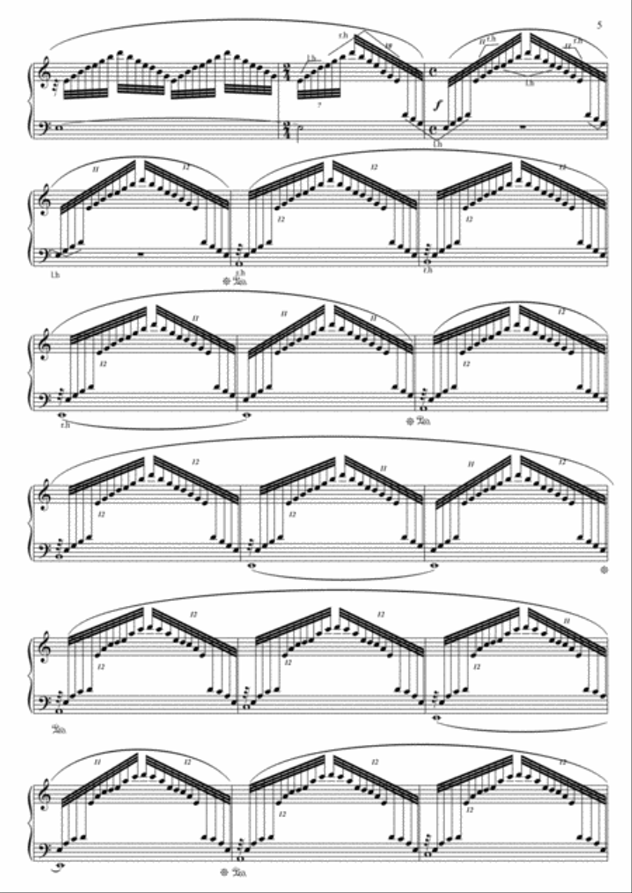 Waterfall Piano Solo scores gallery preview page 5
