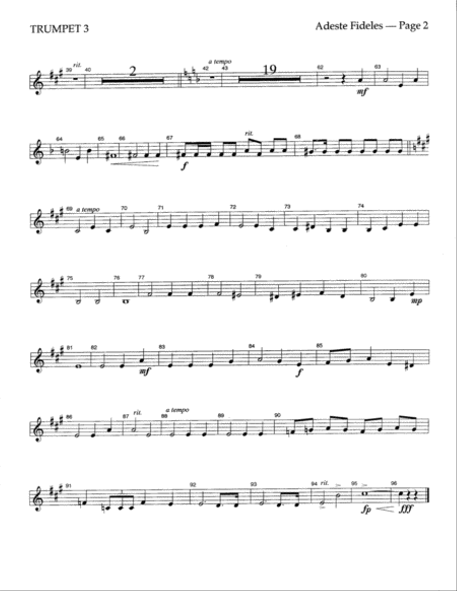Adeste Fideles Choir scores gallery preview page 6